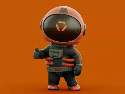 SPACE MAN-01 RIGGED 3D model