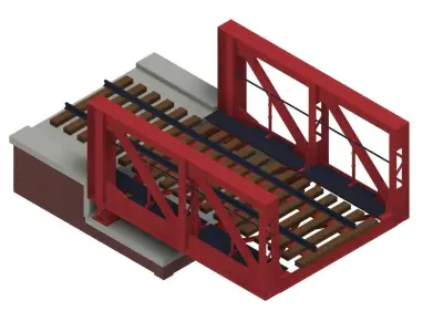 Historical Railroad Bridge 3D print model
