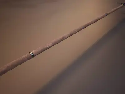 Medieval Halberd Low-poly 3D model