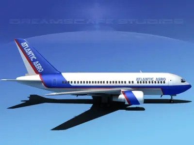 Boeing 767-200ER Atlantic Aero 3D model