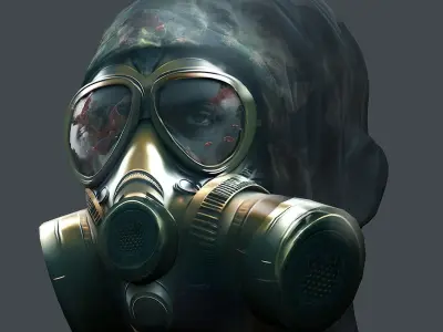 Helmet 3d model military combat Military Low-poly VR Low-poly 3D model