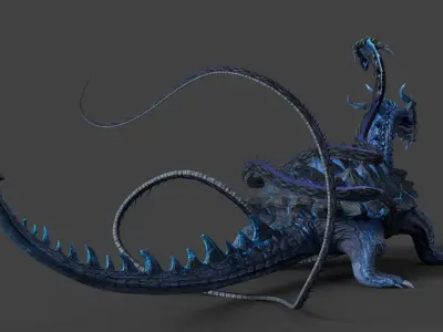 Chinese Dragon  Xuanwu 3D model