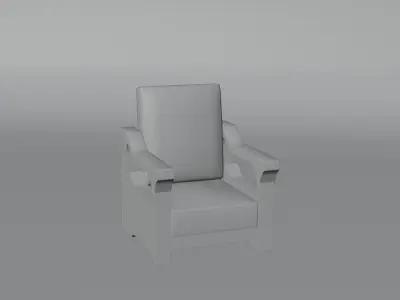 Set Wooden Furniture 8 3D model