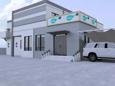 Modern Industrial Distribution Center A81 3D model