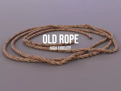 Old Rope Low-poly 3D model