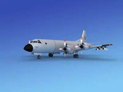 Lockheed P-3 Orion USN9 3D model