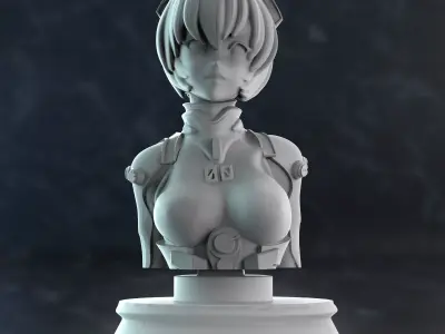 rei bust 3D print model