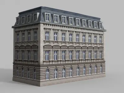 European building 01 3D model