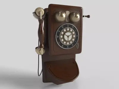 Phone retro Free 3D model