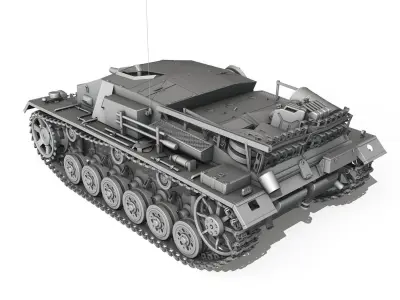 StuG III - Ausfuerung D  3D model