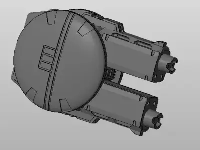CHIBI-TECH SD - ANNIHILATOR-IV DUO GUNPOD 3D print model