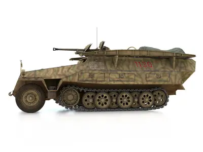 SDKFZ 251 - Ausf D - Assault-Engineer Vehicle - 1130 3D model