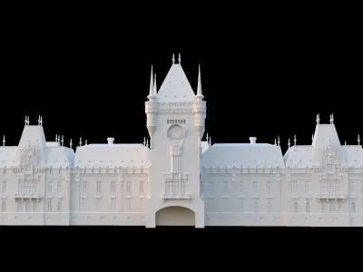 Palatul Culturii Iasi 3D model