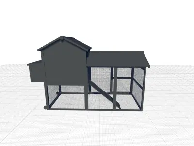 Belinda Chicken Coop - Chicken Run 3D model