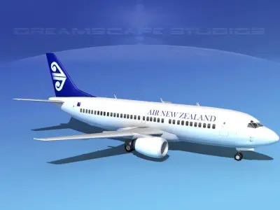 Boeing 737-300 Air New Zealand 3D model