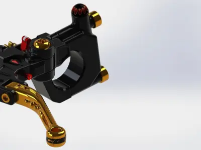 PINKI clutch leverdesigned by paX 3D model