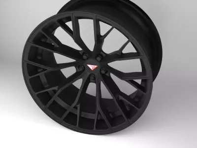 Ferrada Forged FR9 Wheel Low-poly 3D model