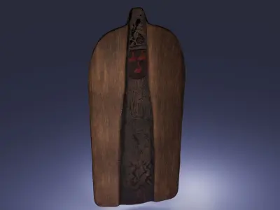 Genoese Pavise Free low-poly 3D model