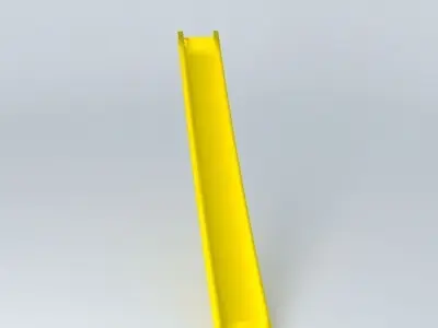 747 400 front engine emergency slide Free 3D model