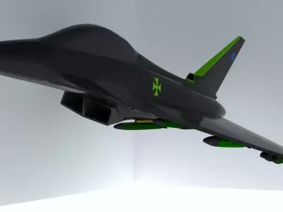Ultimate Eurofighter Typhoon Jet 3D model