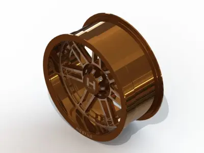 Rim for 3D printing - size 20x9 - HOSTILE - H124 3D model