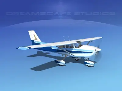 Cessna 172 Skyhawk 1976 V02 3D model