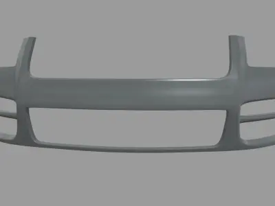 Front Bumper Volkswagen Touareg Low-poly 3D model