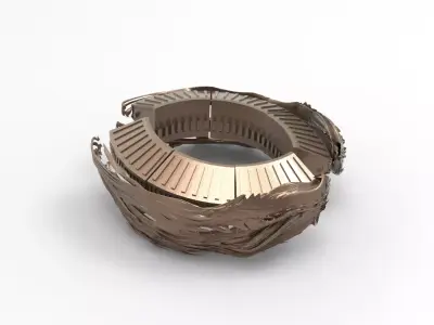 Sci fi portal stand 1 3D model