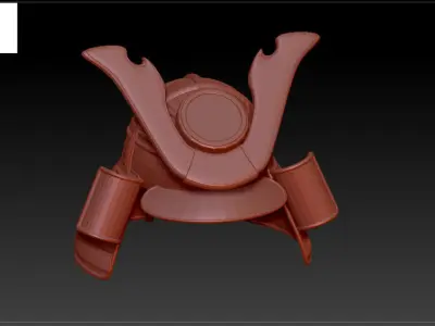 Japan Samurai Helmet  Low-poly 3D model
