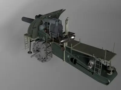 Big Bertha Mortar 3D model