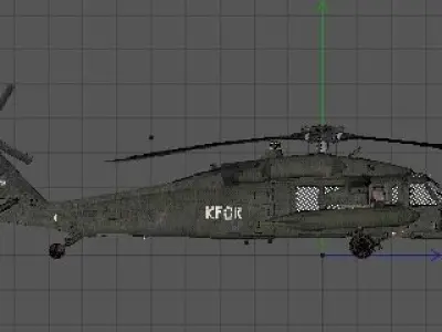 UH-60 Blackhawk KFOR 3D model