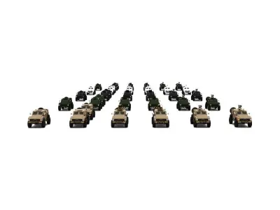 M-ATV Hunter Armored Vehicle  3D model