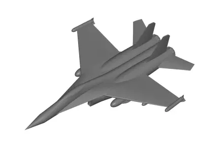 f-15 FIGHTER JET starscream 3D model