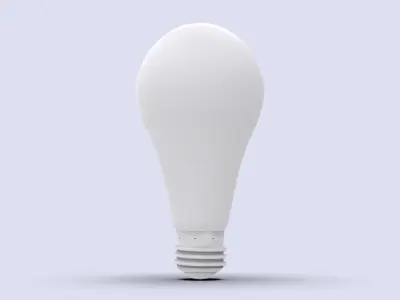 Simple light bulb model 3D model