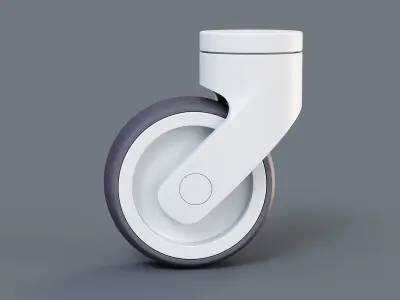 Caster Wheel Brakeless 3D model