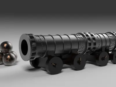 Sahi The Great Ottoman Bombard 3D model