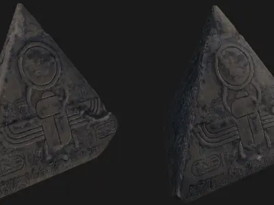 Pyramids Of Horus Low-poly 3D model
