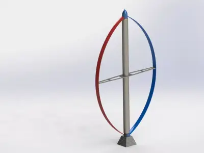 DARRIEUS wind turbine Free 3D model