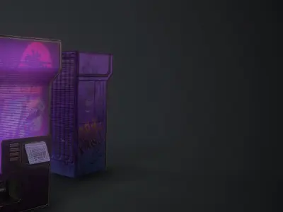 Vending machine Free low-poly 3D model