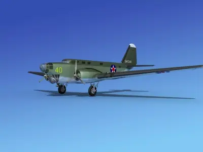 Douglas B-18A Bolo V06 3D model