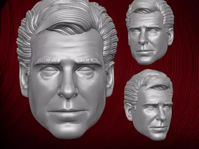 Pierce Brosnan James Bond 3D printable for action figures 3D print model