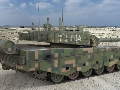 Tank China Type ZTZ 99A MTB 3D model