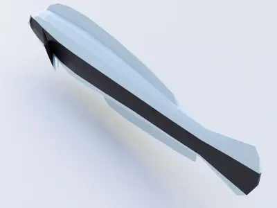 False cleanerfish low poly 3d model  Low-poly 3D model