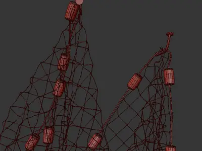 Fishnet fish net 3D model