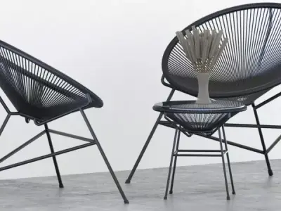 chairoutdoor saarinen lounge chair 3D model