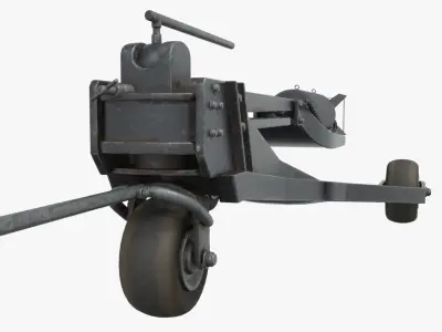 Bomb Carts - Terminal Trailers German WW2 Low-poly 3D model