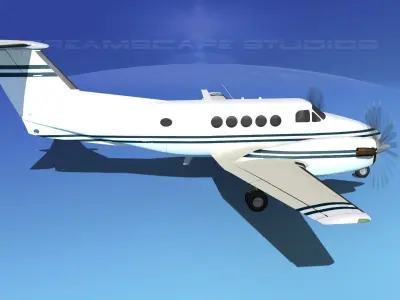 Beechcraft B200 GT King Air V13 3D model