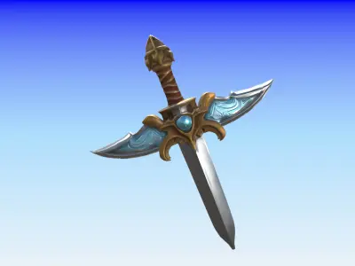 Sword 3D Low-poly 3D model buy