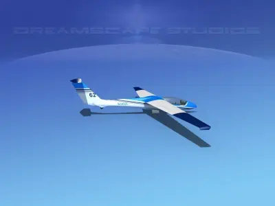 SZD-36 Cobra Glider V07 3D model