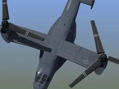 V22 Osprey Low-poly 3D model